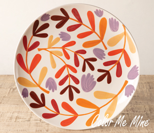 Costa Mesa Fall Floral Charger