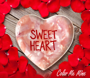 Costa Mesa Candy Heart Plate