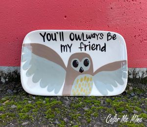 Costa Mesa Owl Plate