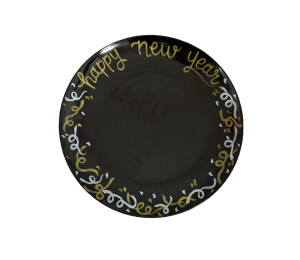 Costa Mesa New Year Confetti Plate