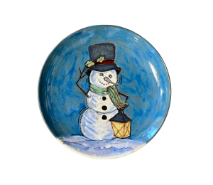 Costa Mesa Rustic Glazed Snowman