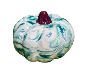 Costa Mesa Teal Shaving Cream Pumpkin