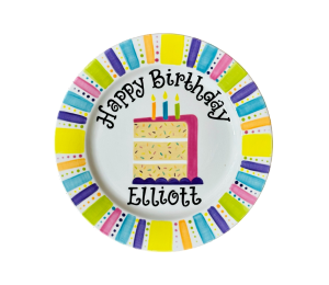 Costa Mesa Birthday Cake Plate
